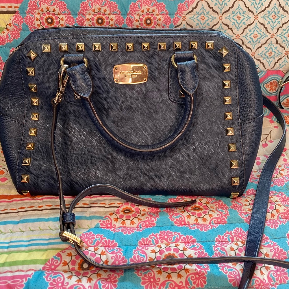 Michael Kors navy blue purse